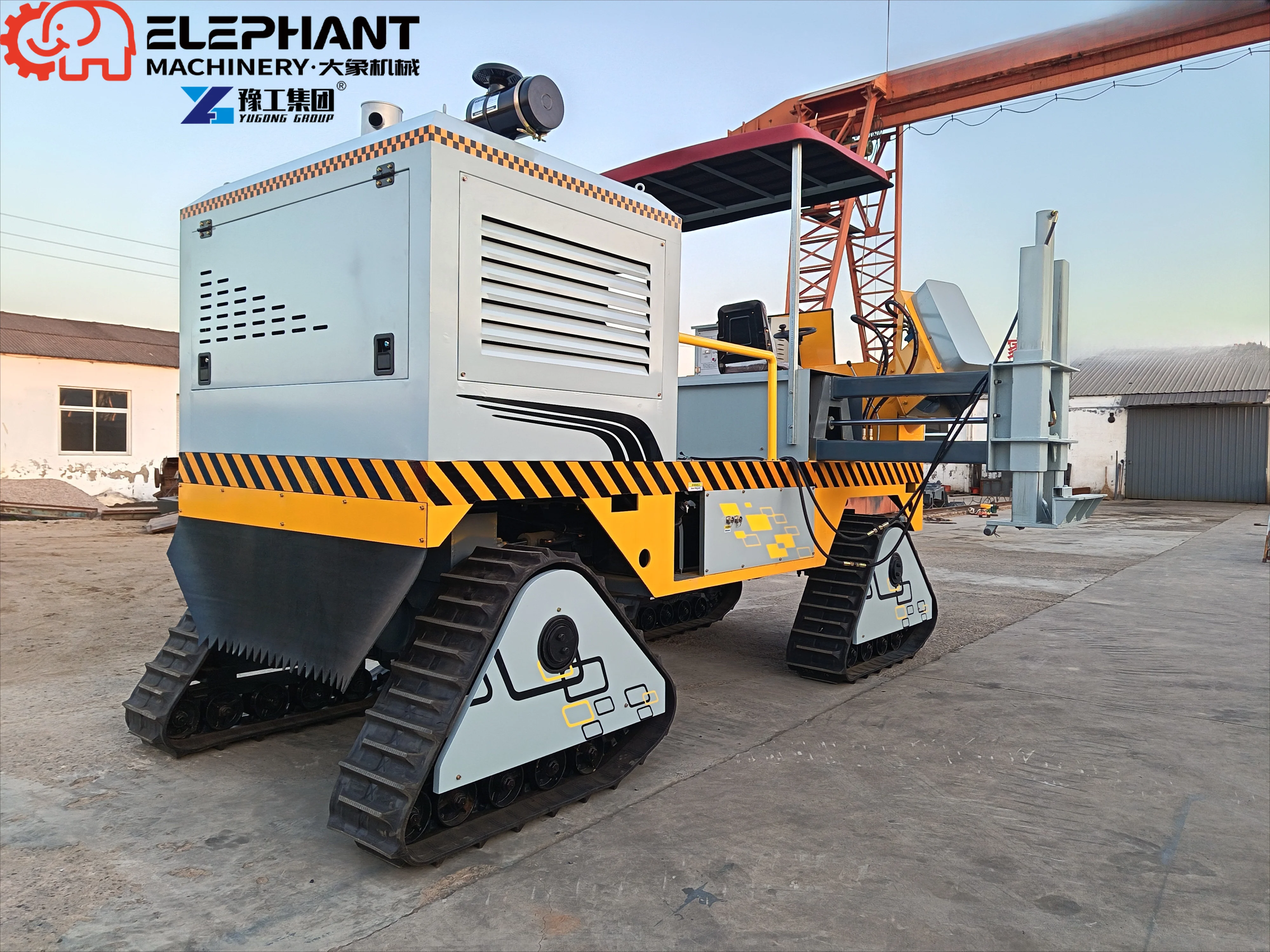 Concrete Curb Slipform Extruder Dry Concrete Application Real-Time Profile Adjustment Highway Landscape Curb