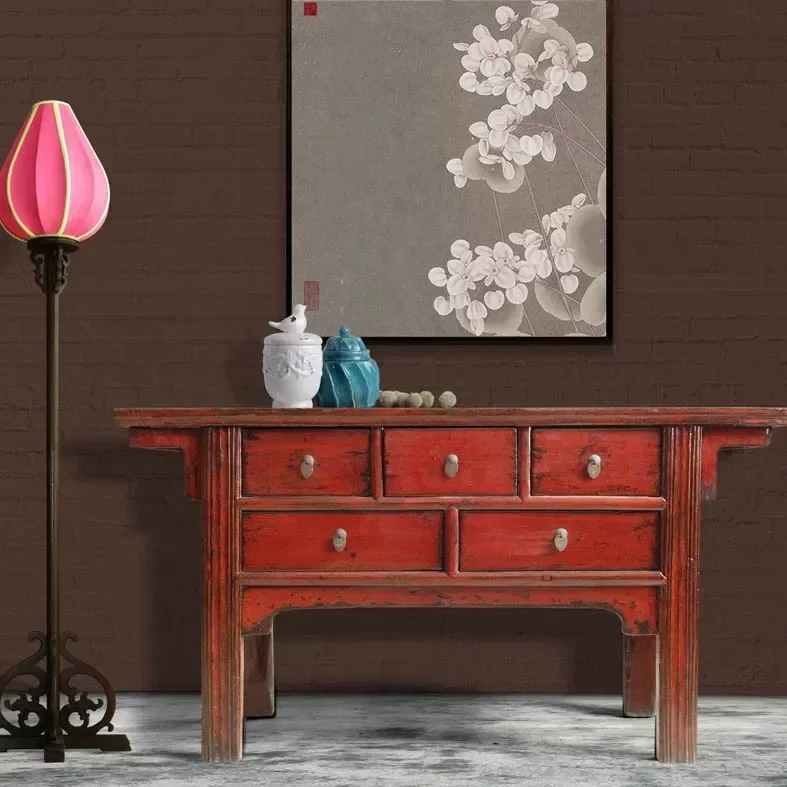 

Шкаф из цельного дерева для гостиной, входной шкаф с экраном фэн-шуй, входной шкаф