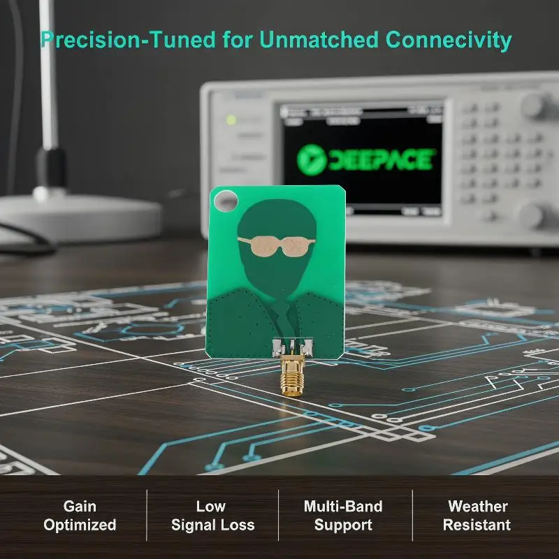 New 2.4GHz To 7GHz SMA Interface RF Antenna Module UWB-1P Ultra Wideband Antenna For Communication Device