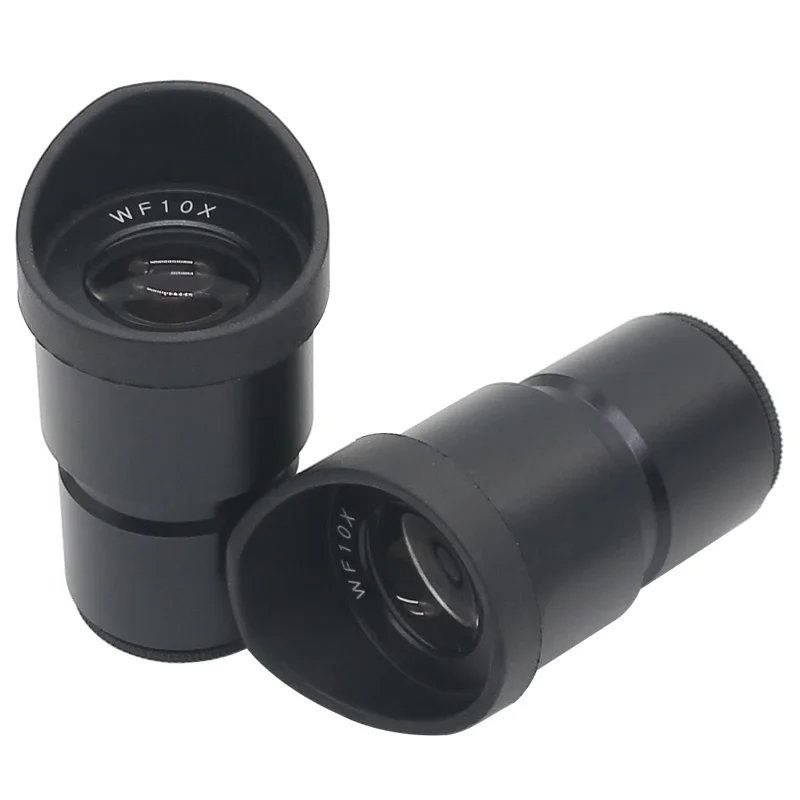 2pcs Stereo Microscope Eyepiece WF5X WF10X WF15X WF20X Optical Lens Wide Field Mounting Diameter 30mm or 30.5mm with Rubber Eye