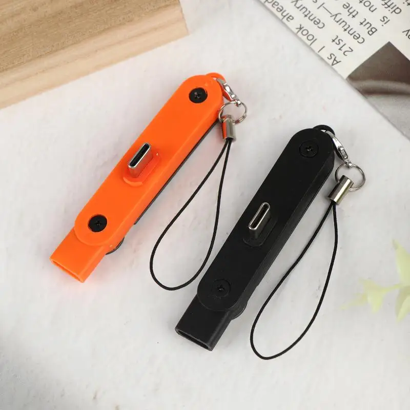 Type C Charging Bracket Adapter OTG Type C Male to USB C Quick Data Sync Reversible Accessory for Home Office Travel