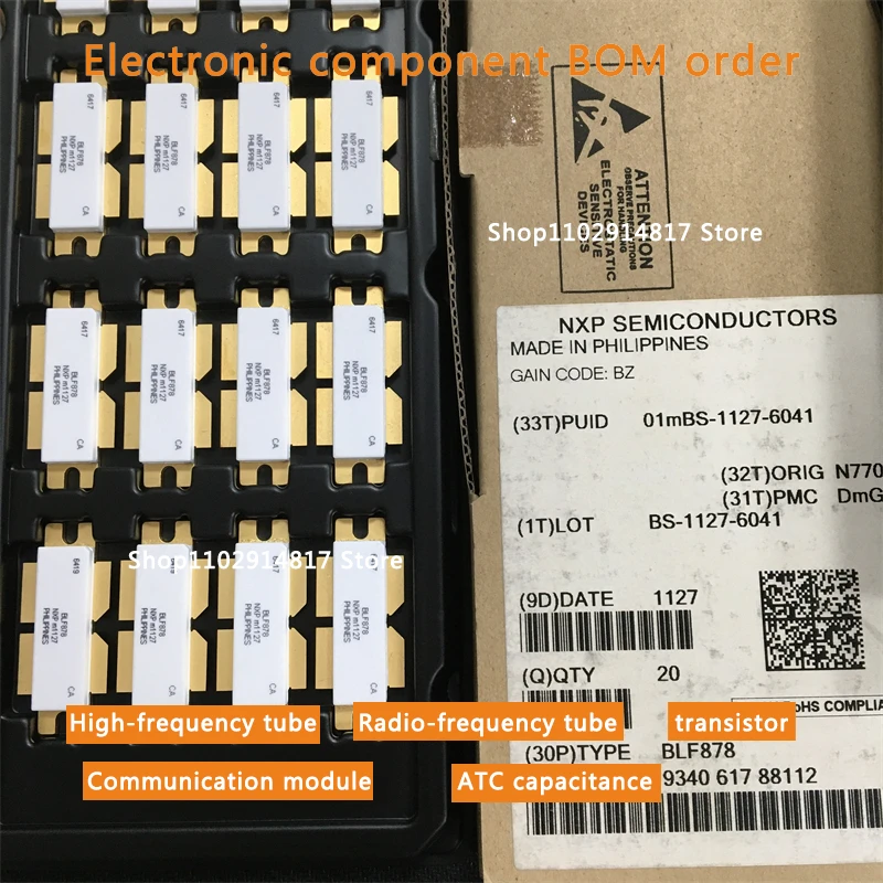 BLF878 High frequency tube RF tube Microwave element ATC Capacitor communication module, available from stock