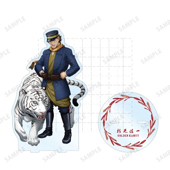 Anime Asirpa Sugimoto Saichi Shiraishi Yoshitake Ogata Hyakunosuke Acrylic Stand Doll Game Figure Model Cosplay Toy for Gift