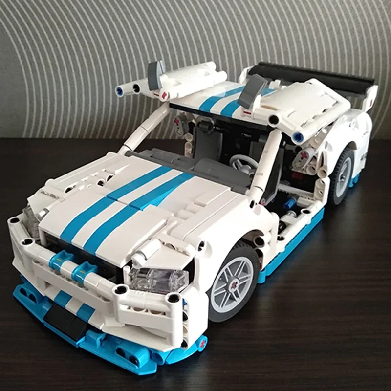 Moc Bouwstenen Supercar Model Snelheid Kampioen R34 Technische Bakstenen Diy Montage Constructie Speelgoed Voor Childr Vakantie Geschenken