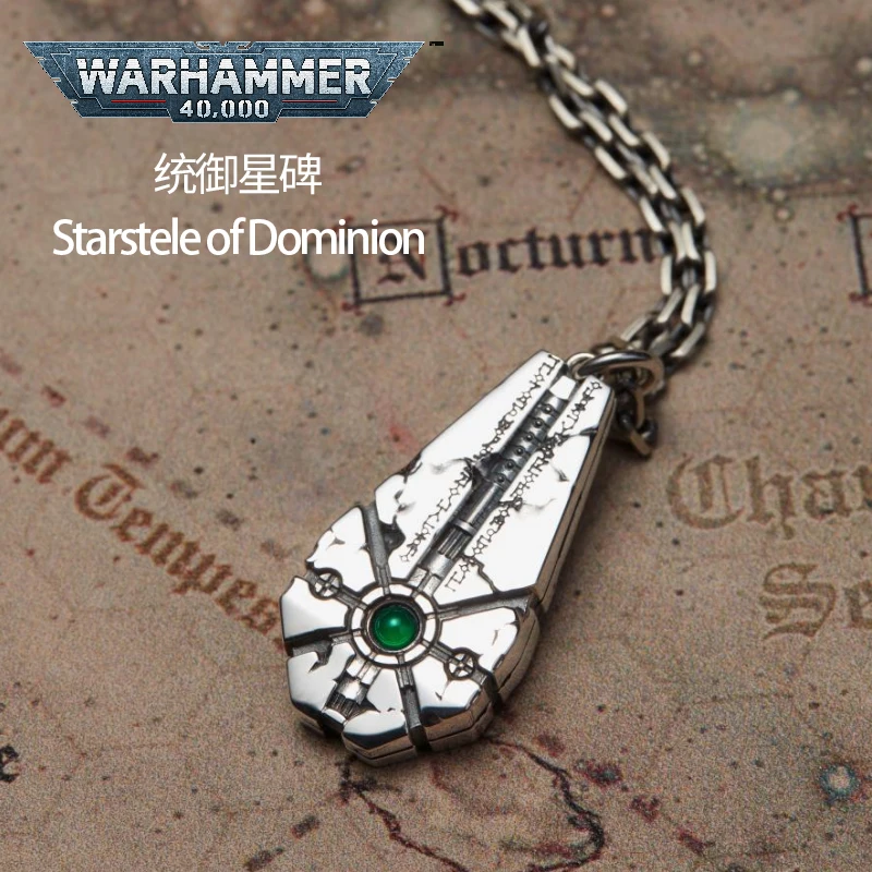 Starforged Star Stele Warhammer 40K Game Peripheral Products 925 Silver Jewelry Popular Necklace Pendant