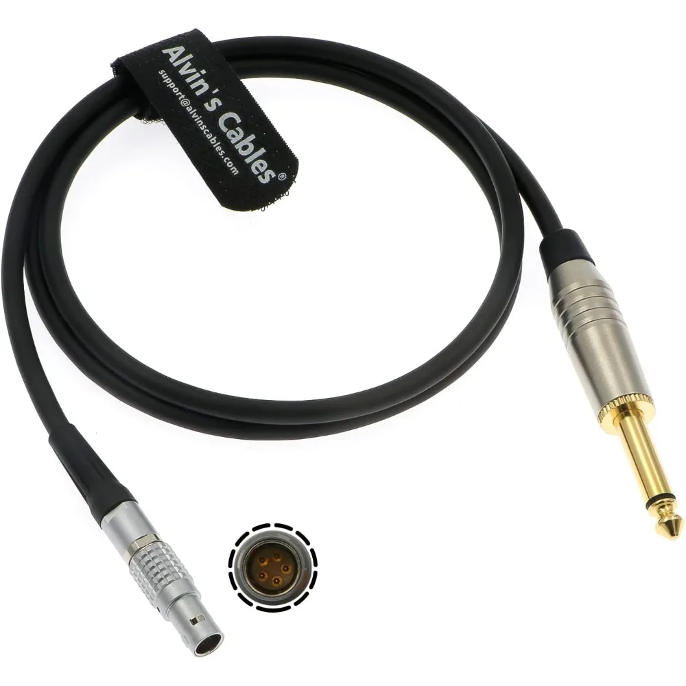 

Timecode-Cable for Sound Devices 833 to Denecke TS-3 Slate 5 Pin Male to 1/4’’ Mono TS Time Code Bidirectional Cable 1M|39.7in