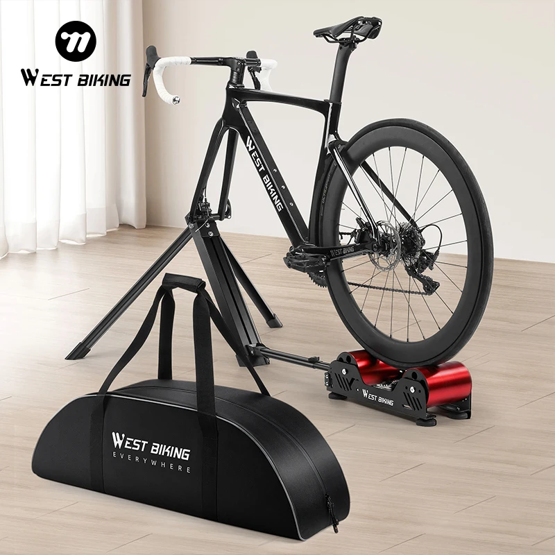 【新品】WEST BIKING マグネット抵抗ローラー台 WEST BIKING Portable Bicycle Magnetic Resistance Roller Training