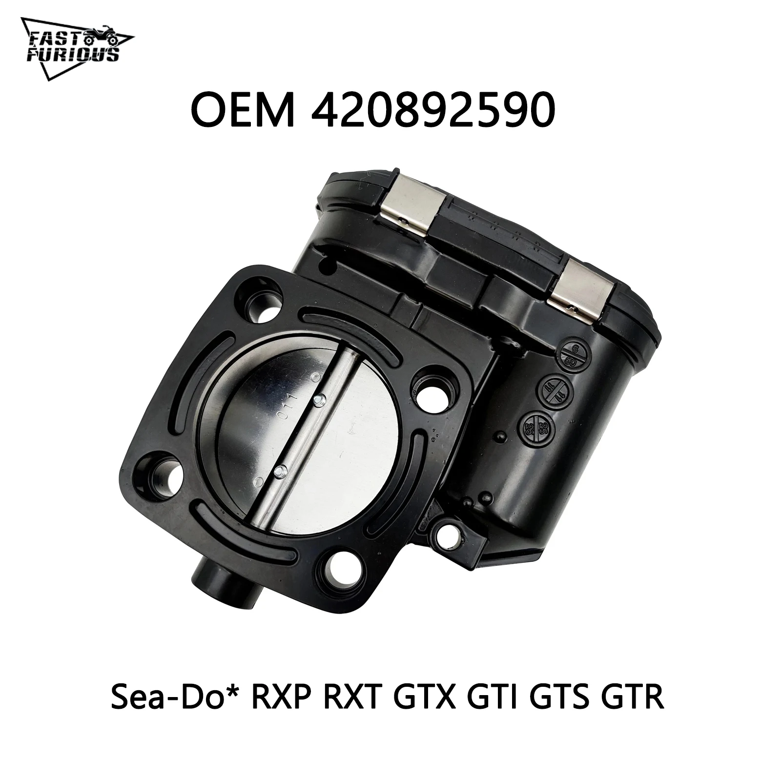 Корпус дроссельной заслонки 60 мм для SeaDoo 4Tec 0280750505 420892590 420892591 420892592   GTX GTR RXP RXT 90 130 155 215 255 260 300