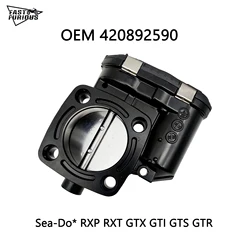 60MM Throttle Body Valve fit For SeaDoo 4Tec 0280750505 420892590 420892591 420892592 GTX GTR RXP RXT 90 130 155 215 255 260 300