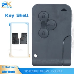 KEYECU 3 Button Remote Key Shell Case for Renault Megane II Scenic II Grand Scenic 2003 2004 2005 2006 2007 2008