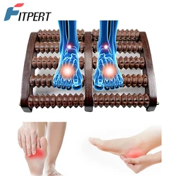 Wooden Foot Massager Roller, Relax and Relieve Plantar Fasciitis, Heel, Arch Pain. Stress Relief Tool, Relaxation Practical Gift