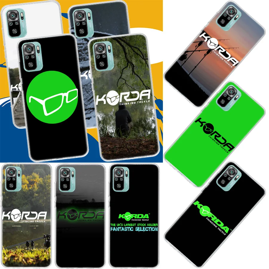 Korda Fishing Tackle Phone Case For Xiaomi Mi 12T Pro 12X 11 Ultra 10 12 Lite 13 5G 11i 11T 10T 9 9T 8 6X 5X Cover Soft Fundas P