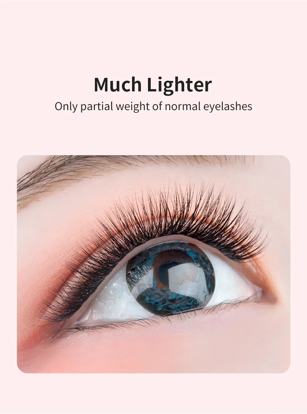 NATUHANA Wimpernverlängerung Premium Ellipse Flat Individuelle Split Tips Natürliche weiche Cilios Matte Nerz Falsche Wimpern Make-up – Detail 13