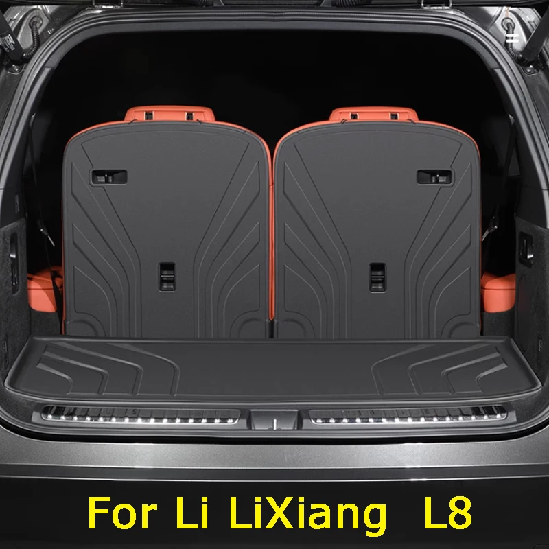 

For Li LiXiang L8 2023 Car Styling Rear Trunk Liner Cargo Boot TPO Trunk Mat Floor Tray Mud Kick CarpetAccessories