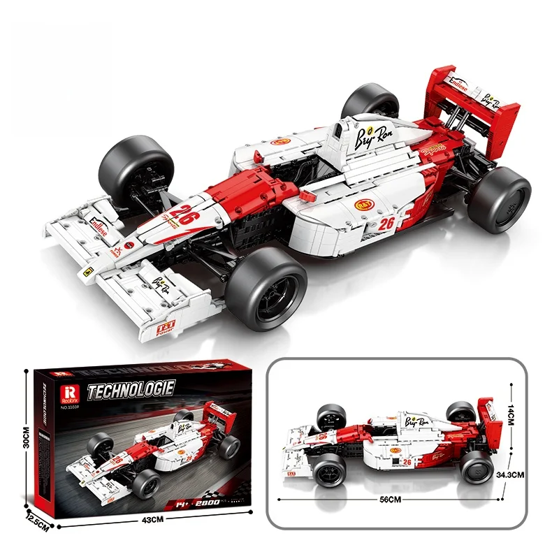 2800PCS Tech Serie Creatieve Bouwstenen Supercar Racewagen DIY Mini Bricks Model Speelgoed Voor Volwassenen Kinderen Brithday geschenken