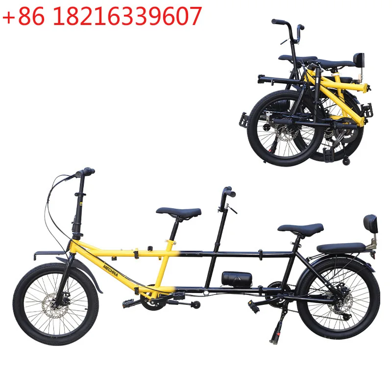 YAO folding double bicycle ride rental direct sales variable speed two people scenic spot parent-child