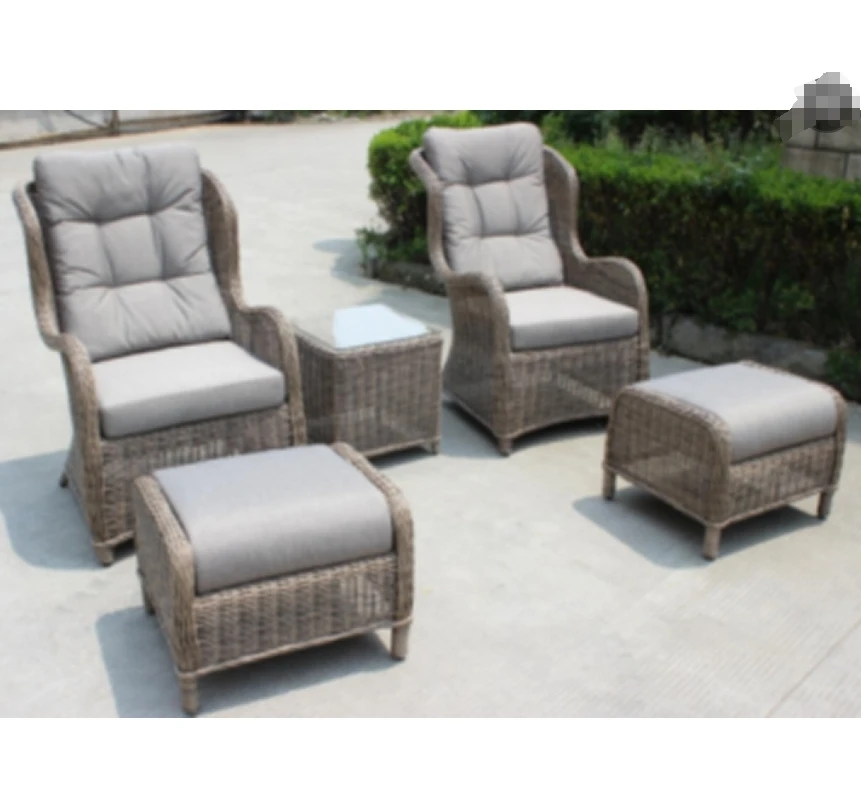 

5pcs Outdoor Cylinder Chair Table Set Living Room Hotel Villa Park Courtyard Apartment Farmhouse-Versatile Outdoor Furniture