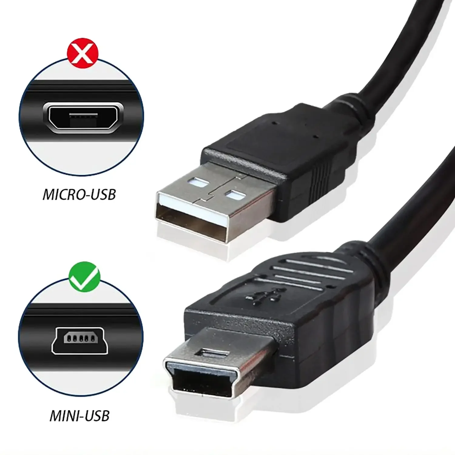 0.8M Kabel USB 2.0 A męski do Mini B 5-pinowy 5P T Port MiniUSB do urządzeń MP3 MP4 Aparat Telefon komórkowy HardDisk Komputer