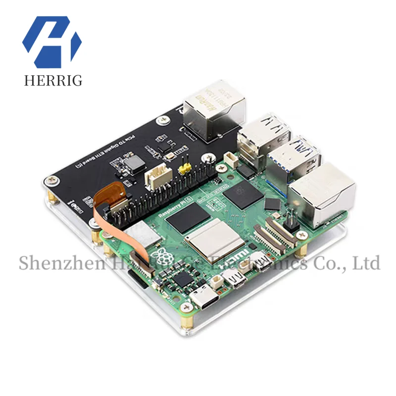 

Raspberry Pi 5 PCIe to Gigabit Ethernet port adapter board RTL8111H RJ45 Ethernet interface expansion board