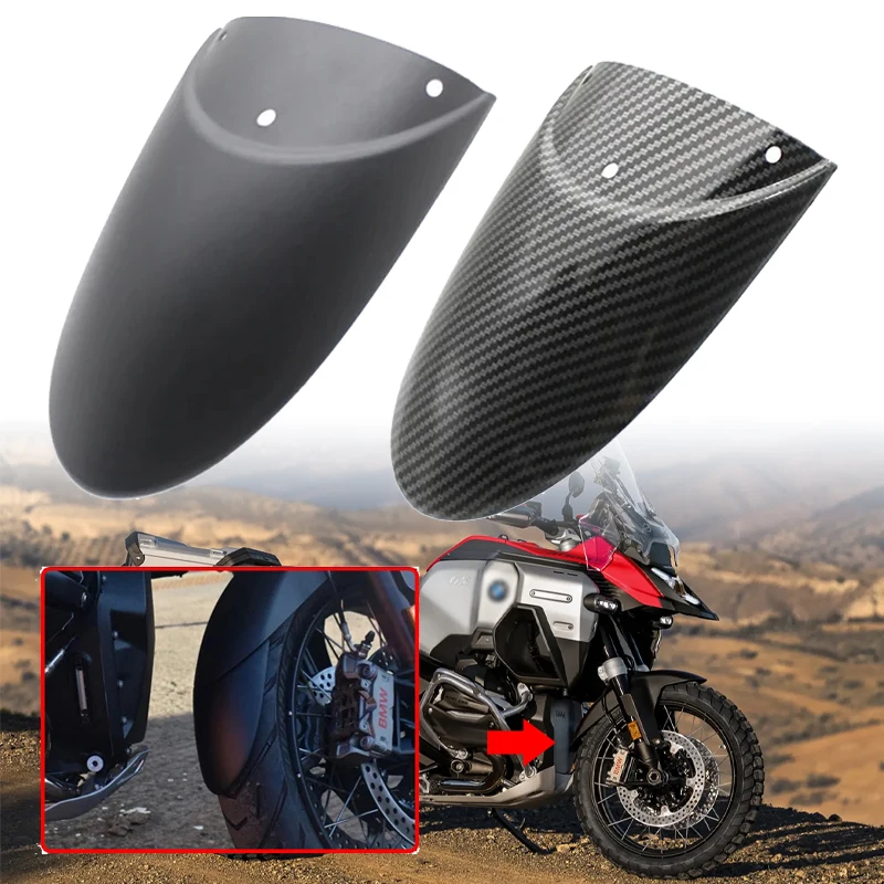 

Motorcycle Accessories Carbon Look Front Wheel Mudguard Guard Extension Fit For BMW R 1300 GS R1300GS 2023 2024 Fender Parts