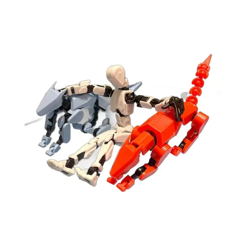 Kit de robot transformador DIY, modelo articulado impreso en 3D multiarticulado (humano y perro), juguete educativo STEM, regalo para niños