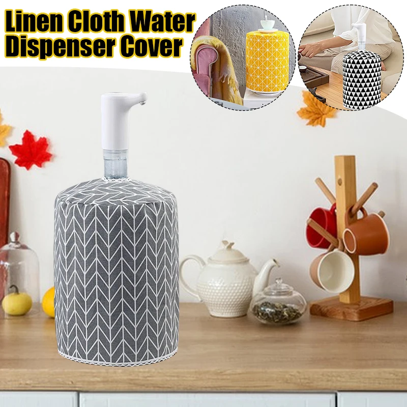 Linen Water Dispenser Cover Bucket Sleeve Dust Cover Barrel Cover Home Dustproof Upper Opening Reusable Removable Dust Cover New