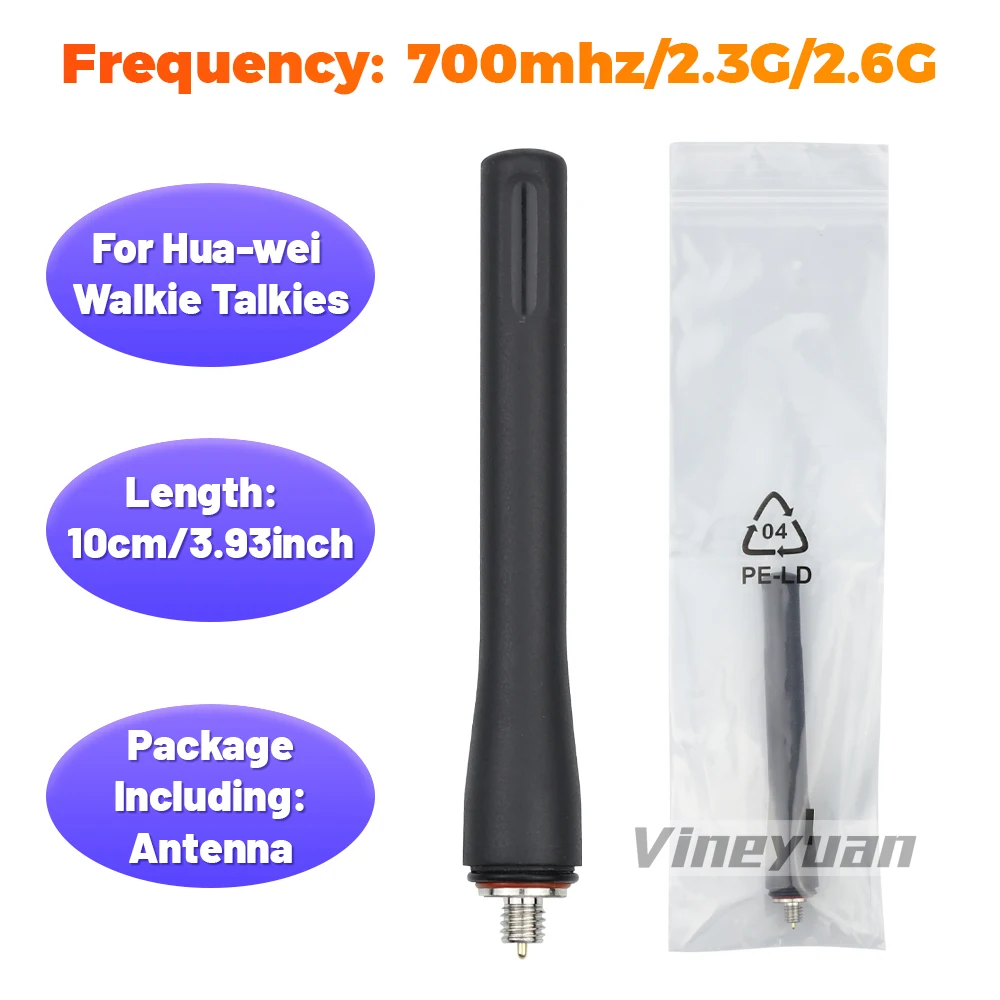 Antena Radio 10cm/3.9 inci 700mhz/2.3G/2.6G untuk Hua wei TD Tech EP681 EP820 EP821 Walkie talkie antena