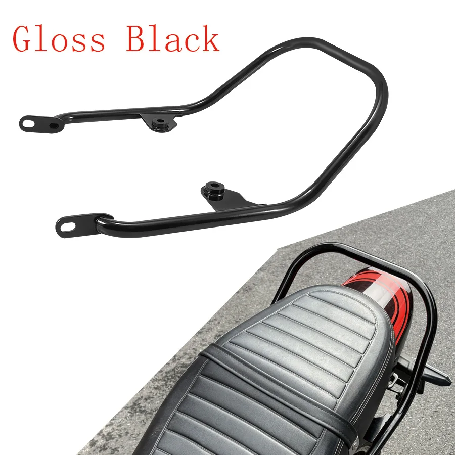 

Motorcycle Passenger Seat Grab Hand Rail Bar Support Bracket Gloss Black For Kawasaki Z900RS 2018-2024