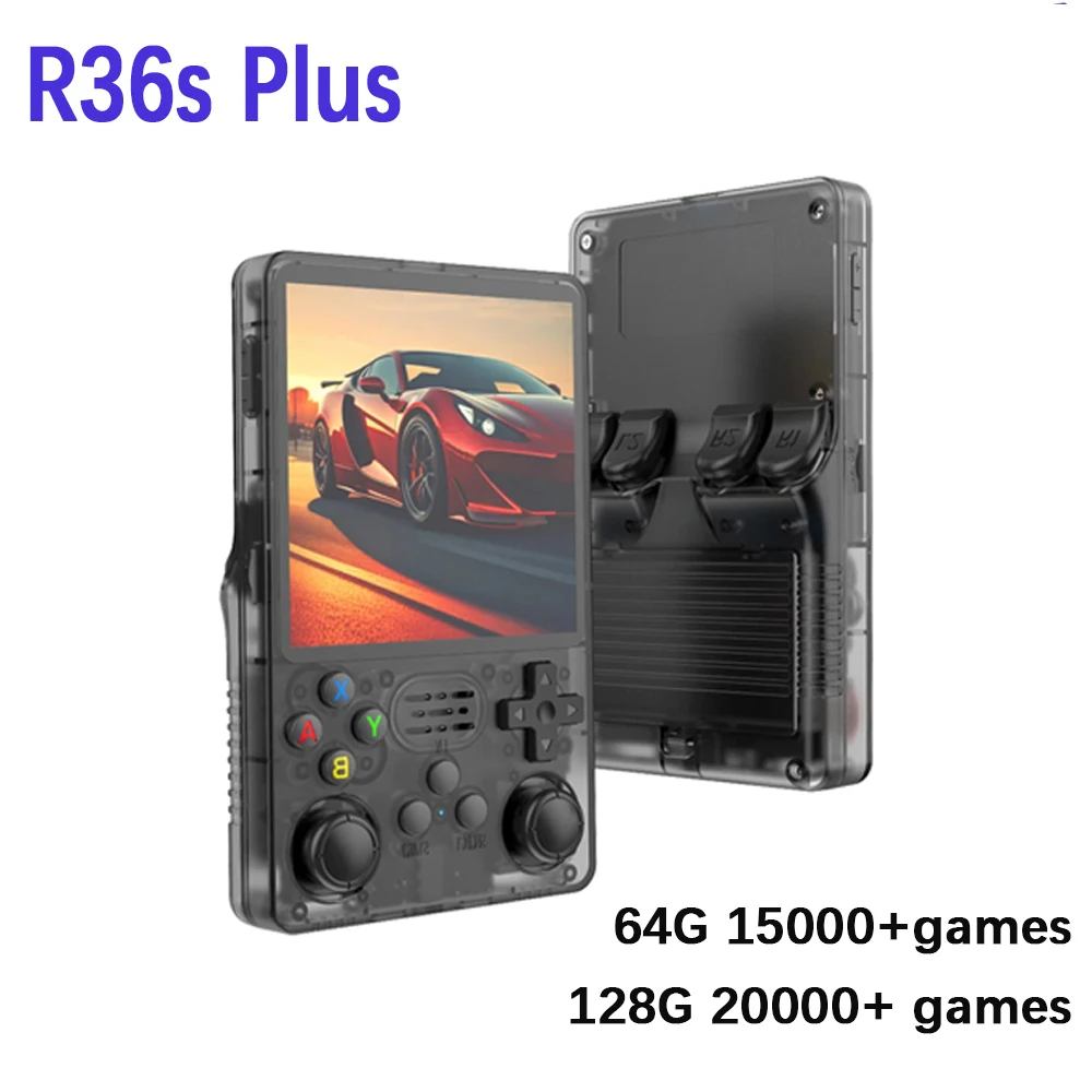 Лидер продаж, портативная игровая консоль в стиле ретро R36S Plus, 64-битная система Linux, 4-дюймовый IPS-экран, RK3326, портативный карманный видеоплеер R36S PLUS Лидер продаж, портативная игровая консоль в стиле ретро R36S Plus, 64-битная система Linux, 4-дюймовый IPS-экран, RK3326, портативный карманный видеоплеер R36S PLUS