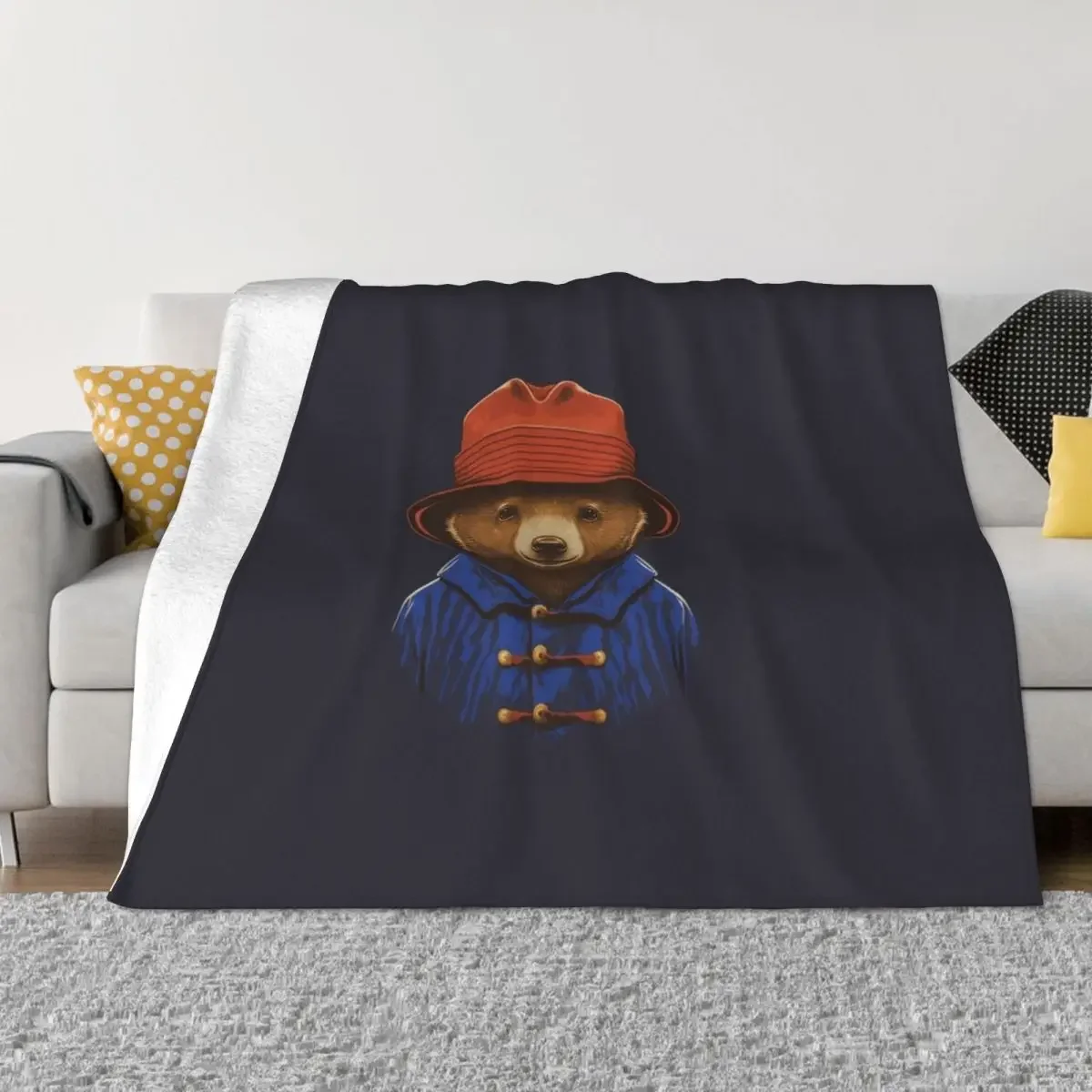 Paddington Bear Throw Blanket Sofa Quilt Flannels Blanket