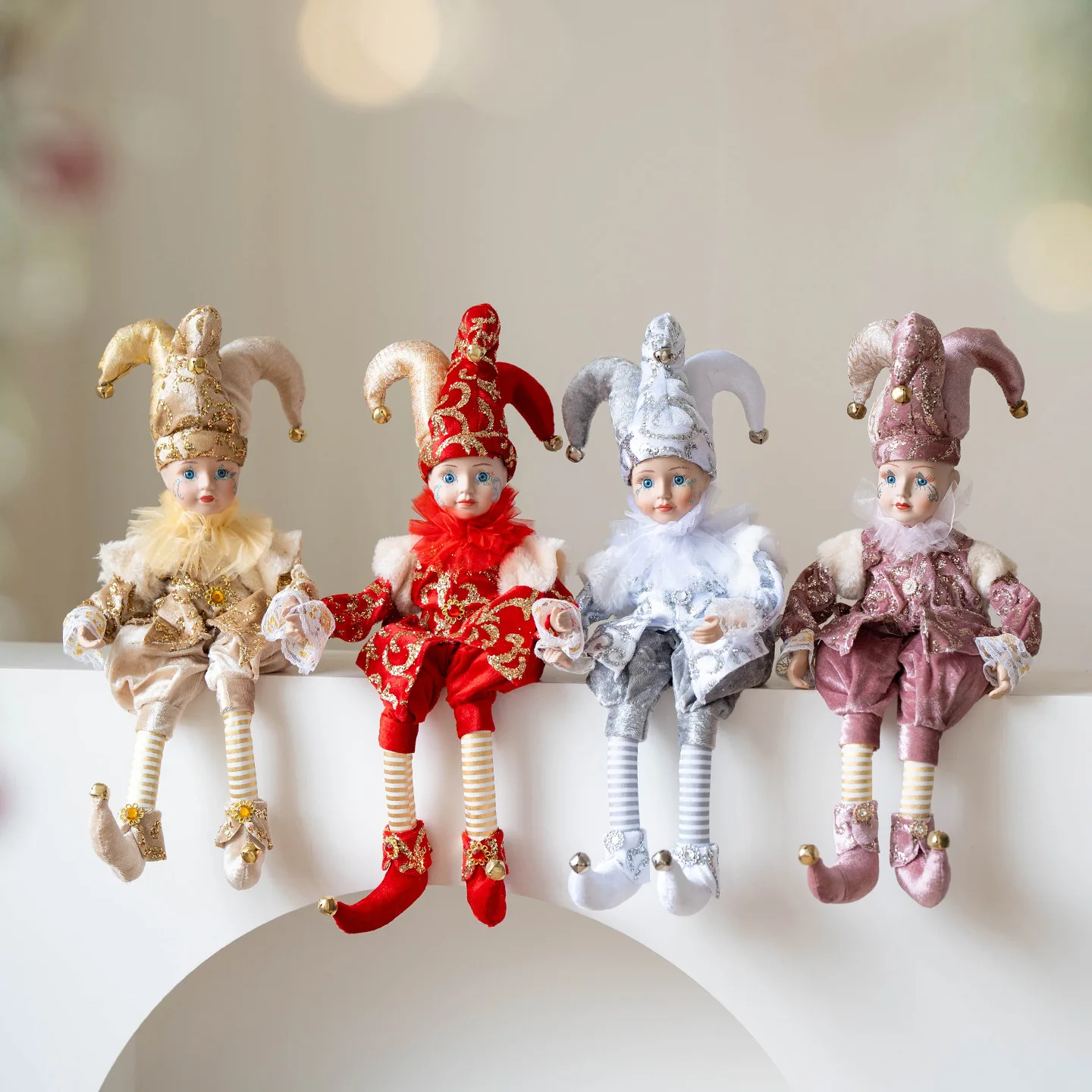 

Handmade Elf Plush Dolls Christmas Tree Pendant Ornaments Boy Elf Hanging Decoration Navidad Natal New Year Gifts For Kids