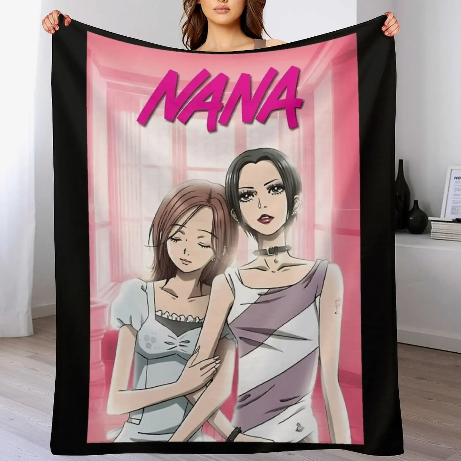

NANA anime Throw Blanket Hairy Winter beds Comforter Cute Blankets