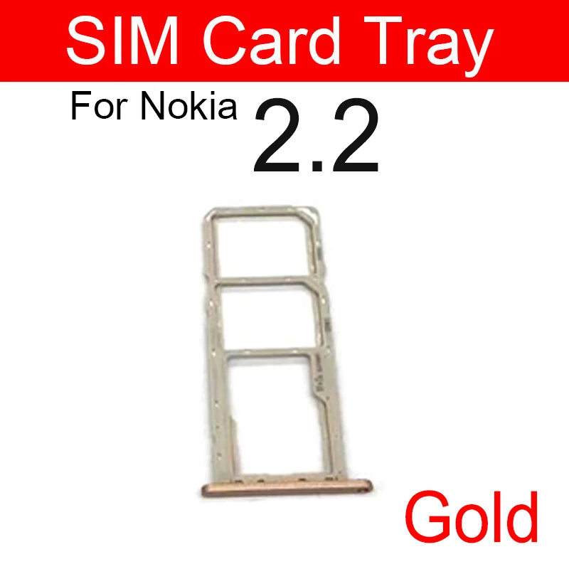 For Nokia 2.2 2.3 2.4 3.2 4.2 SIM Card Tray Slot   Card Reader Socket Adapter Replacement Parts