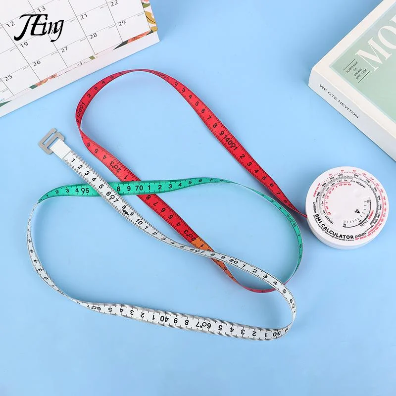 مؤشر كتلة الجسم أشرطة القياس الخياطة حاكم الخصر شريط القياس المحمولة جولة لينة قياس حاكم الملحقات العملية