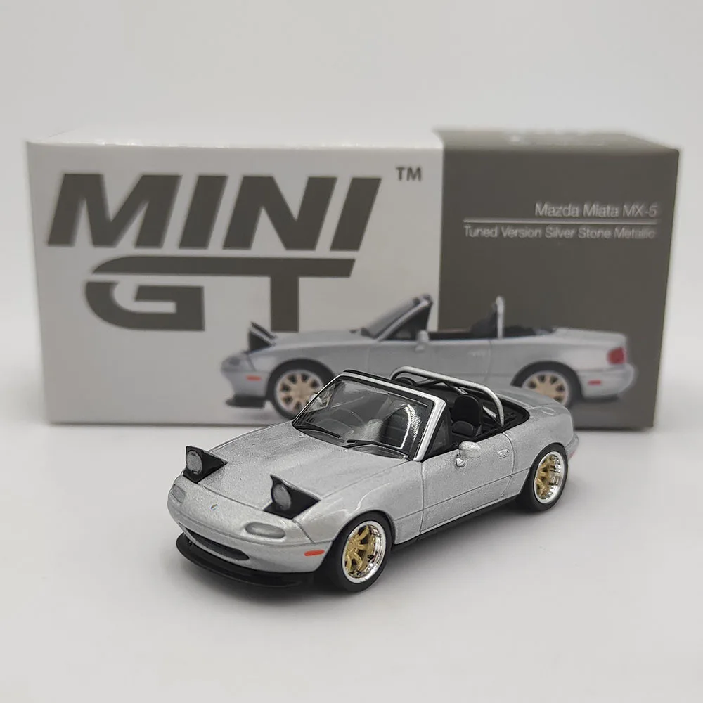 

Diecast MINIGT 1:64 Scale Mazda Miata MX-5 NA Flip Lamp Board Alloy Car Model 407#Collectible Toy Gift Souvenir Display Ornament