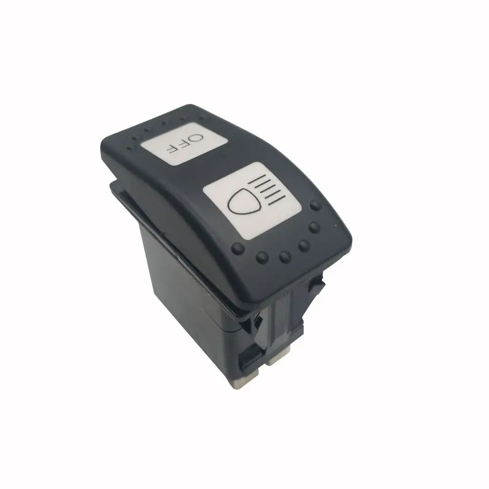 

15A 24V Boat Type Switch Car Modification Excellent Conduction Headlight Switch ABS LED Indicator Full Beam Switch Car