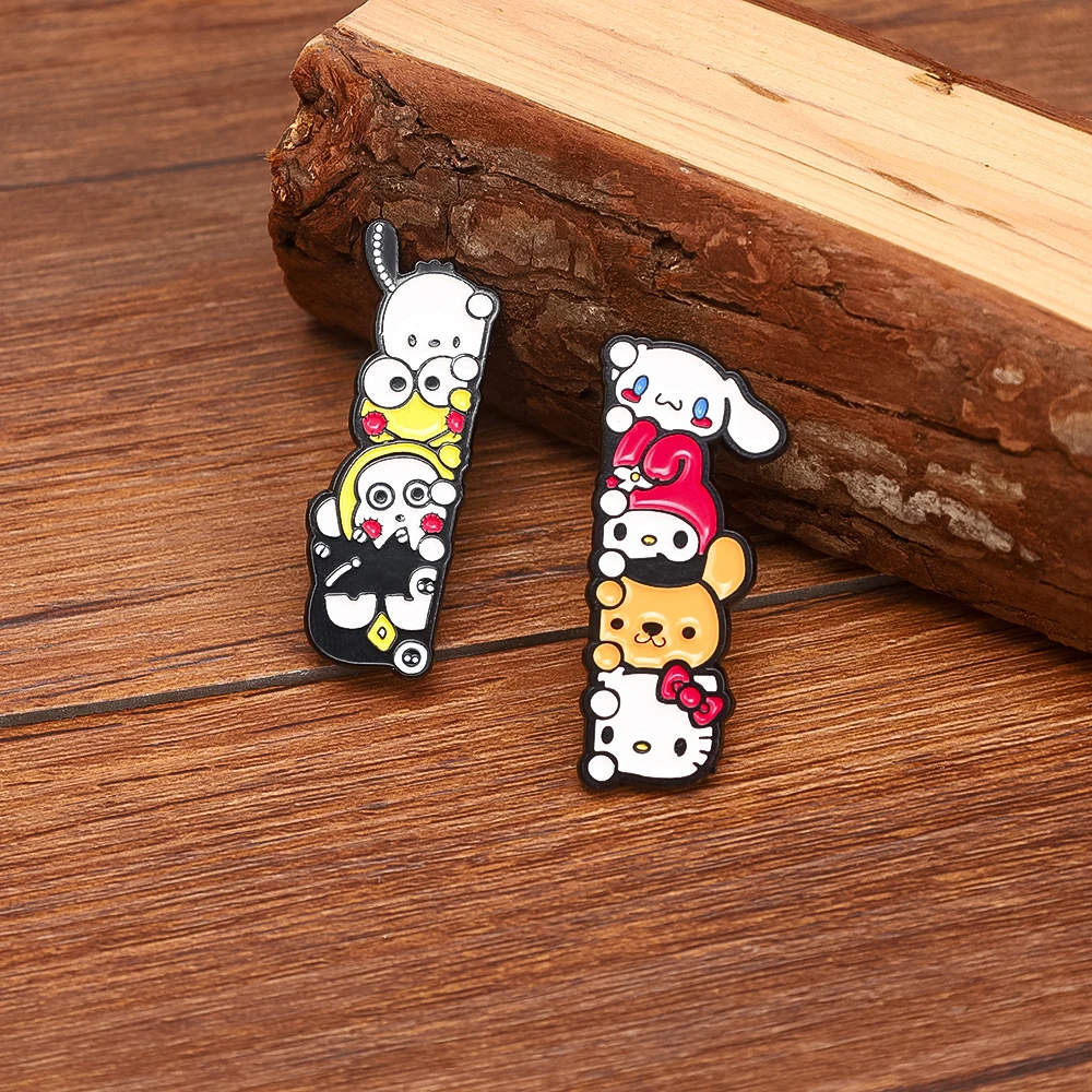 

Cute White Dog Enamel Pin Cartoon Brooch Pines Lapel Pins Badge on Backpack Costume Accessories Anime Jewelry Gifts for Friends