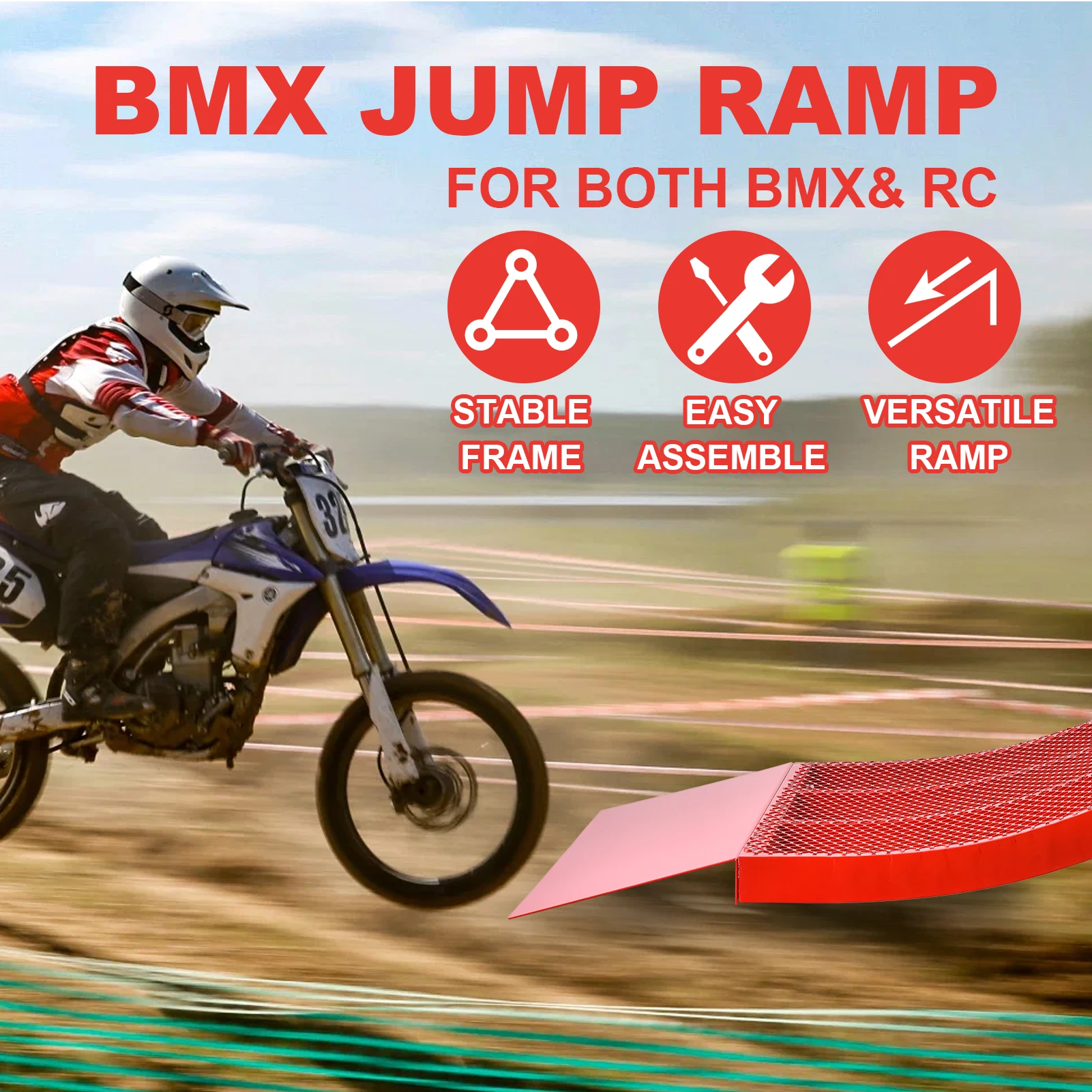 

Портативный скейтборд-рамп для прыжков, усиленная конструкция с нагрузкой до 300 фунтов, разборная рампа для начинающих и профессиональных райдеров