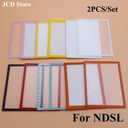Top Upper Lower Bottom LCD Screen Frame Cover For NDSL NDS Lite Game Console Plastic Lens Replacement