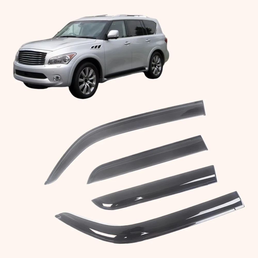 

Window Visor for INFINITI QX56 Z62 2011 2012 2013 Wind Deflectors Rain Guards Door Visor Vent Shades Ventvisor Sun Rain Vent