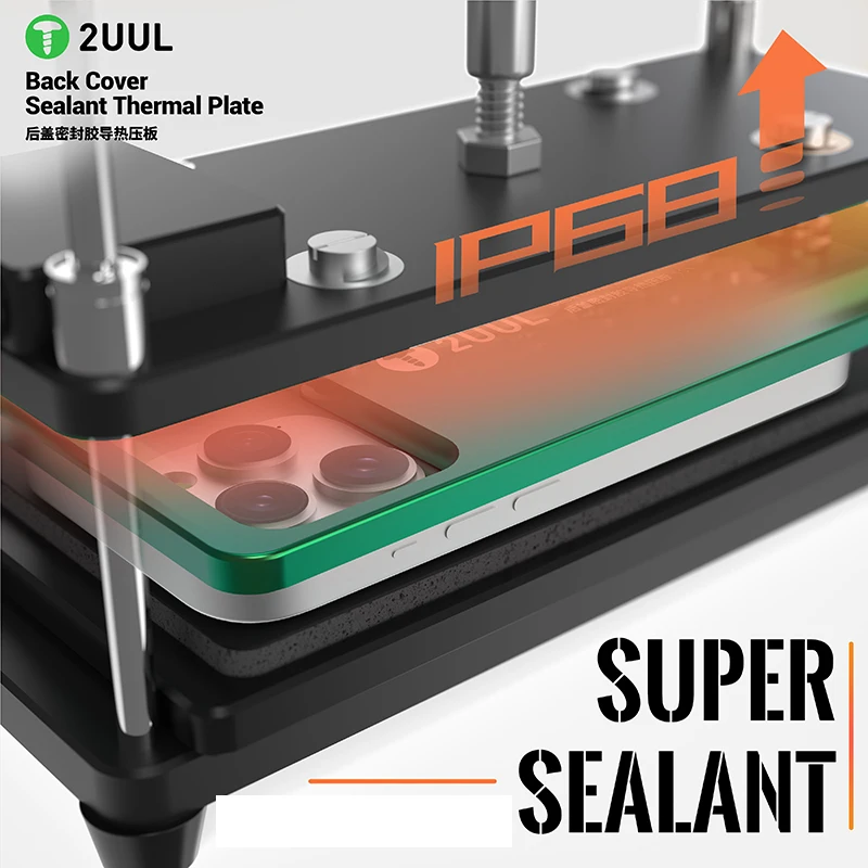 

2UUL DA68 2pcs/pack Back Cover Sealant Thermal Press Plate For Phone 17 Serie Repair Pressure Plate Camera Friendly