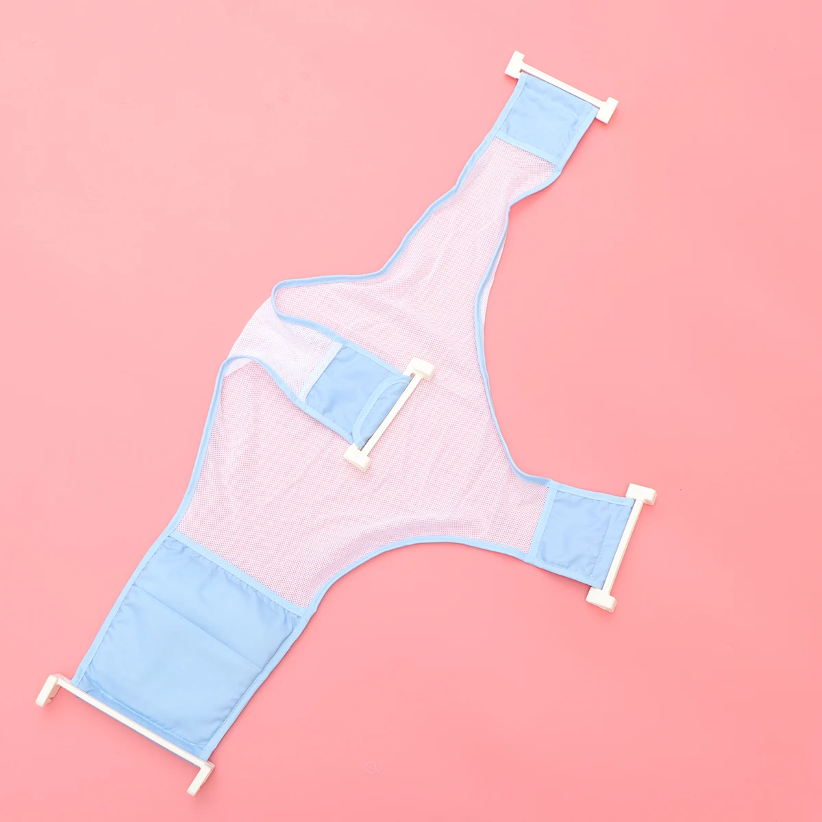 1 قطعة مقعد حمام الطفل دعم صافي تنفس شبكة المضادة للانزلاق الرضع دش شبكة قابل للتعديل لوازم حمام الطفل الضوء الأزرق #1