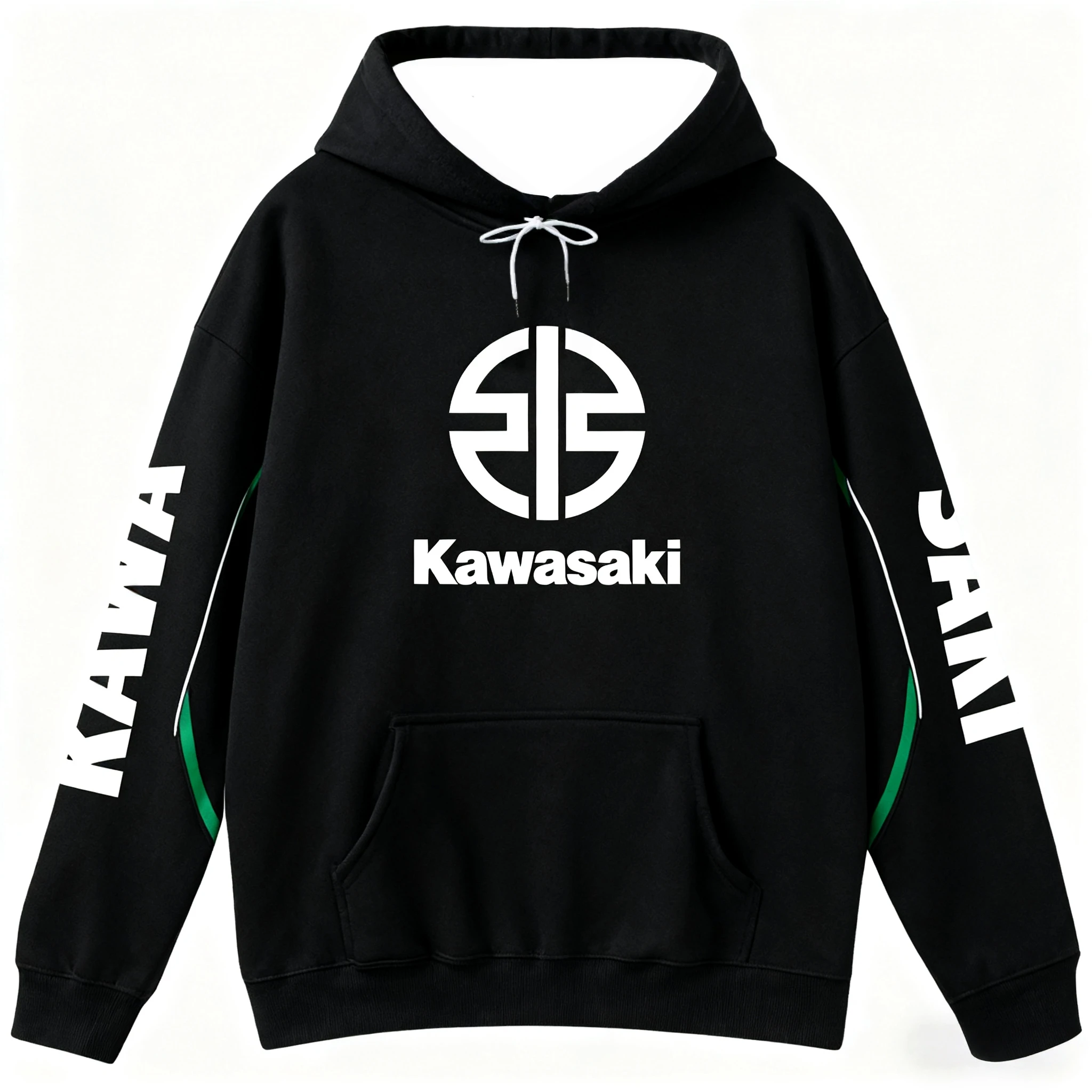 

Толстовка Kawasaki Racing Team с капюшоном для взрослых, уличная одежда с капюшоном, унисекс, мотоциклетные толстовки, пуловеры, спортивный костюм, одежда