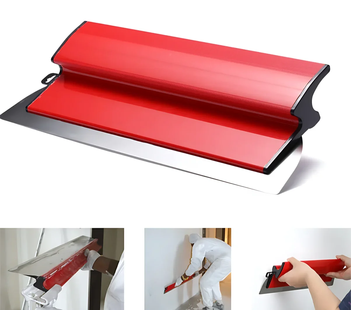 4PCS 25cm/40cm Drywall Smooth Trowel Brush Wall Flexible Blade Spray Paint Finishing Putty Building Tools Wall Material Tools