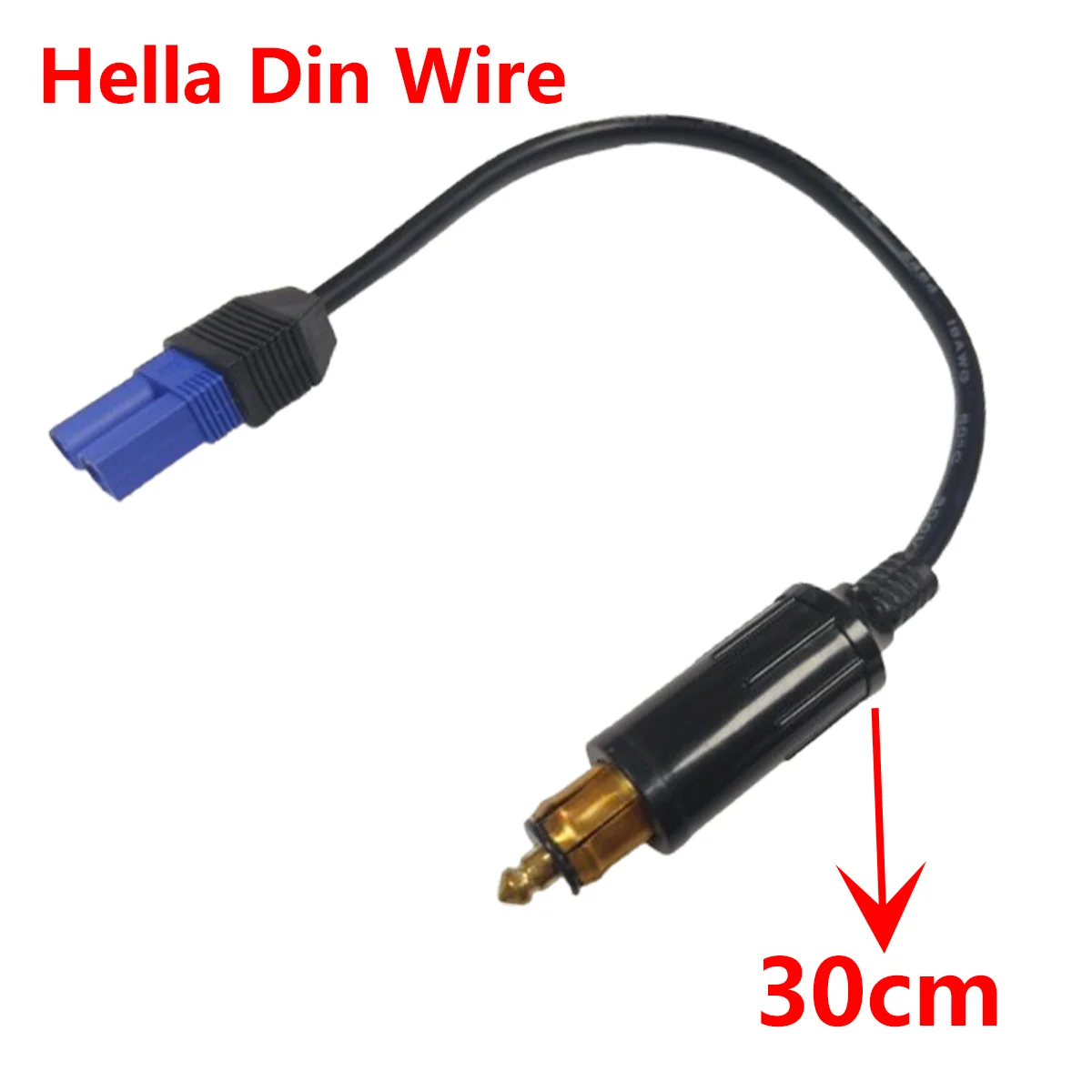 

30cm Cigarette Lighter Socket Adapter Connector Cable Male to EC5 Female Conversion Wire for Air Compressor Car Cleaner