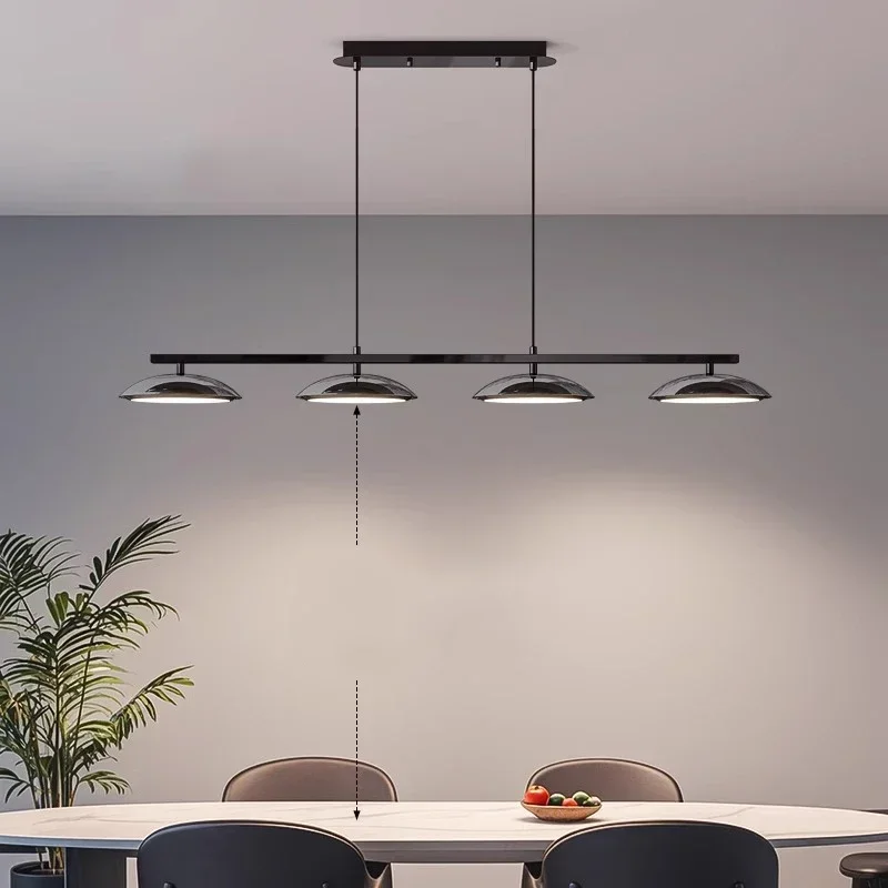 Nordic Disc Design Led Pendant Lights Iron Dimmable for Living Dining Table Room Corridor Chandelier Home Long Hanging Fixture