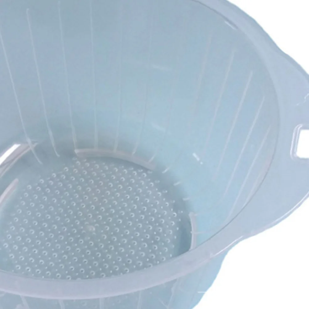 

1 шт., пластиковое сито для риса, набор для раковины, нержавеющий, водонепроницаемый, полый, не полый дизайн для мытья фруктов, овощей, замешивания теста