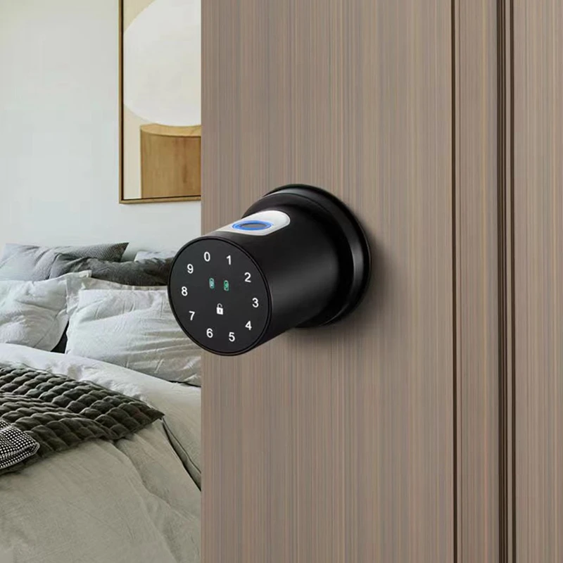 1Set Biometric Door Knob Door Knob Smart Door Knob With Keypad For Bedroom Office Interior Door