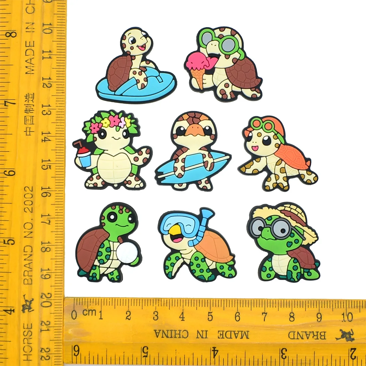 Cute Cartoon Turtle Shoe Charms Turtle Clog Charms Colorful Sea Turtle Animal Theme Shoe Decoration Shell Ocean Beach Accessory