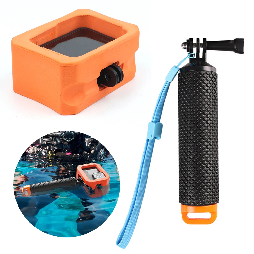 Floating Protective Cover for Gopro Hero 12 11 10 9 8 Camera Orange Floaty Case for Diving Surfing Gopro Accessories